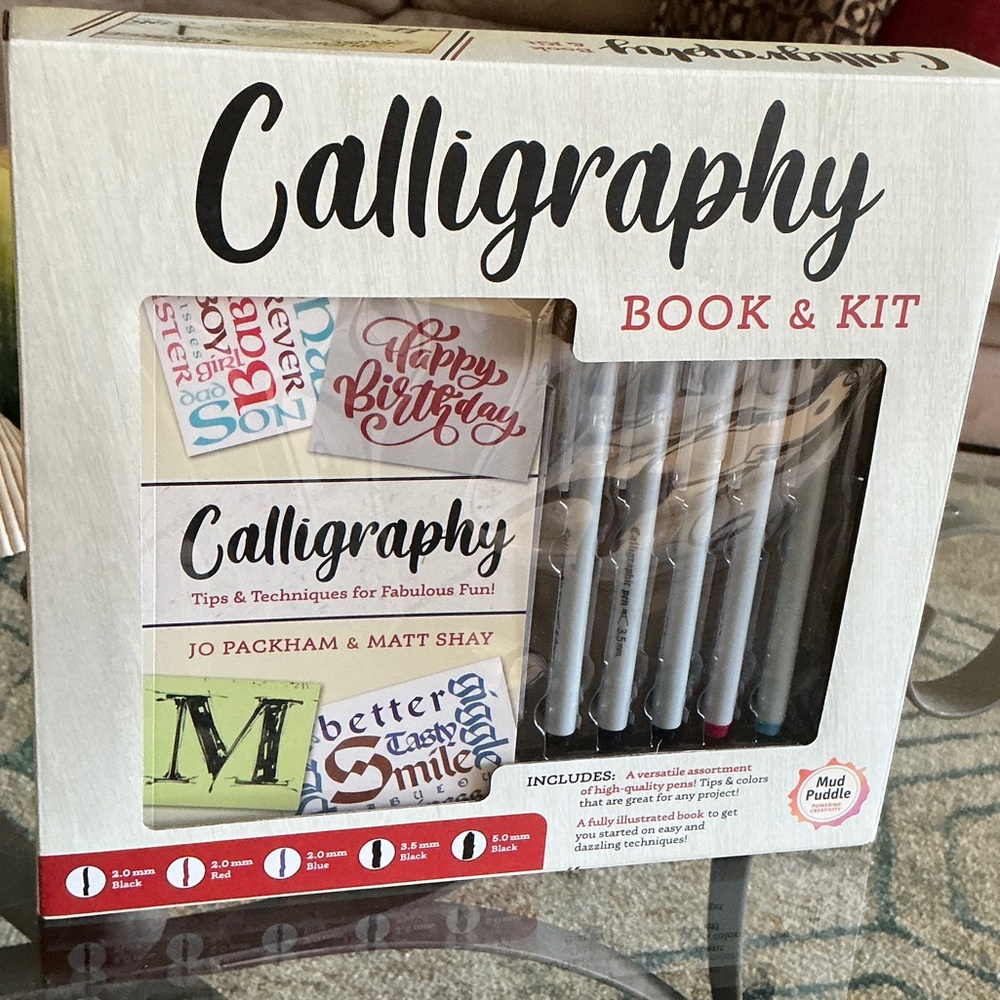 Calligraphy Book & Kit with Pens